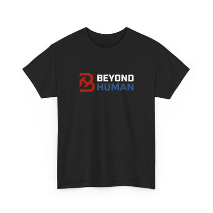 Be Human Graphic Tee — Minimalist Red & Blue Logo T-Shirt