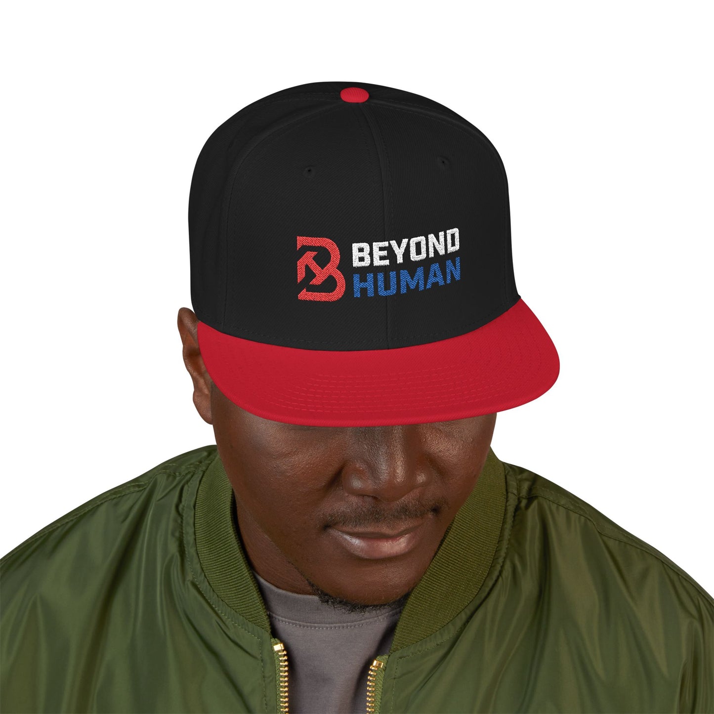 Beyond Human Embroidered Snapback Hat