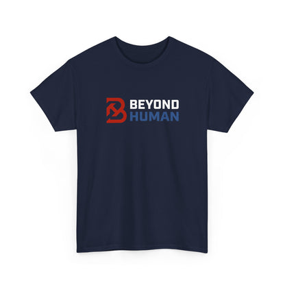 Be Human Graphic Tee — Minimalist Red & Blue Logo T-Shirt