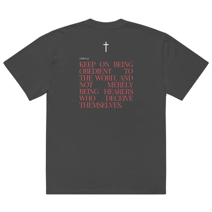 James 1:22 Oversized Scripture Tee