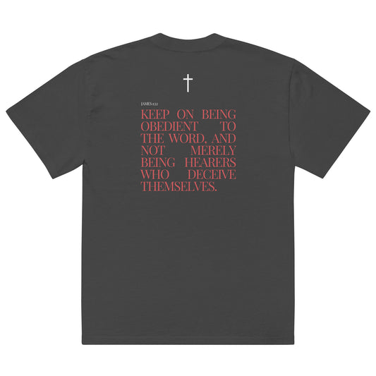 James 1:22 Oversized Scripture Tee